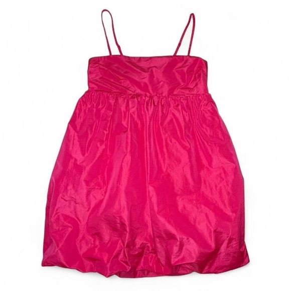 Aritzia Sunday Best Elio Babydoll Mini Dress Pink Persian Rose Size Small - Picture 5 of 10